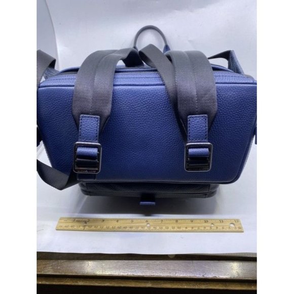 Michael Kors Hudson Logo And Rucksack Admiral Mlti Leather Backpack - Picture 6 of 10